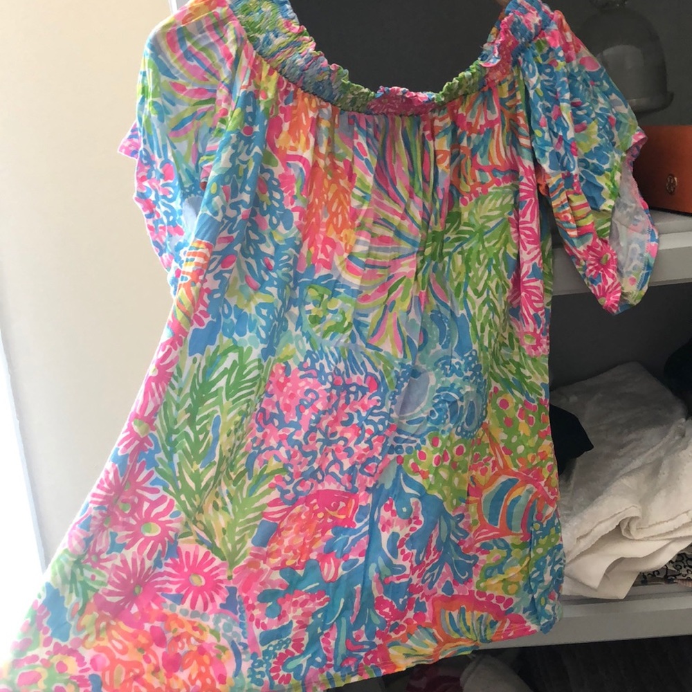 Lilly Pulitzer off the shoulder top